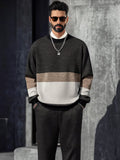 Cozy Sophisticated Color Block Set Sets coofandy
