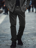 Leisure Corduroy Jacket Pants Set Sets coofandy