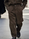 Retro Style Corduroy 2-Piece Set Sets coofandy