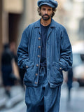 Trendy Denim Jacket Pants Set Sets coofandy