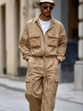 Workwear Inspired Cotton 2-Piece Set Sets coofandy
