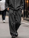 Trendy Streetwear Two-Piece Denim Outfit Sets coofandy