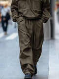 Vintage Relaxed Fit Denim 2-Piece Set Sets coofandy