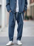 Casual 2-Piece Denim Jacket Set Sets coofandy