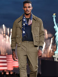 Cargo Style 100% Cotton Jacket Set Sets coofandy