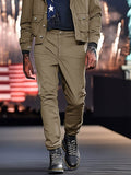 Cargo Style 100% Cotton Jacket Set Sets coofandy
