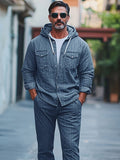 Stylish Athleisure Denim 2-Piece Outfit Sets coofandy