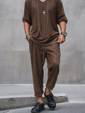 Refined Comfort Suede 2-Piece Set Sets coofandy