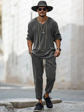 Timeless Corduroy 2-Piece Set Sets coofandy Grey M