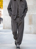 Versatile Corduroy Jacket Pants Set Sets coofandy