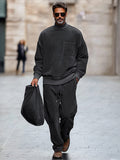 Subtle Sophistication Corduroy 2-Piece Set Sets coofandy Dark Gray M