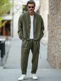 Everyday Comfort Waffle 2-Piece Set Sets coofandy Army Green M