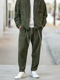 Refined Comfort Suede Jacket Set Sets coofandy