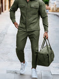Urban Fashion 100% Cotton Cargo Set Sets coofandy