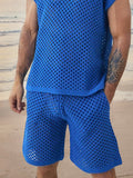 Breathable Mesh Knit Casual Set