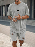 Athleisure Loose Fit T-Shirt Shorts Set