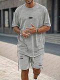 Athleisure Loose Fit T-Shirt Shorts Set