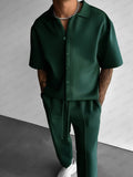 Elegant Versatile Shirt Pants Set