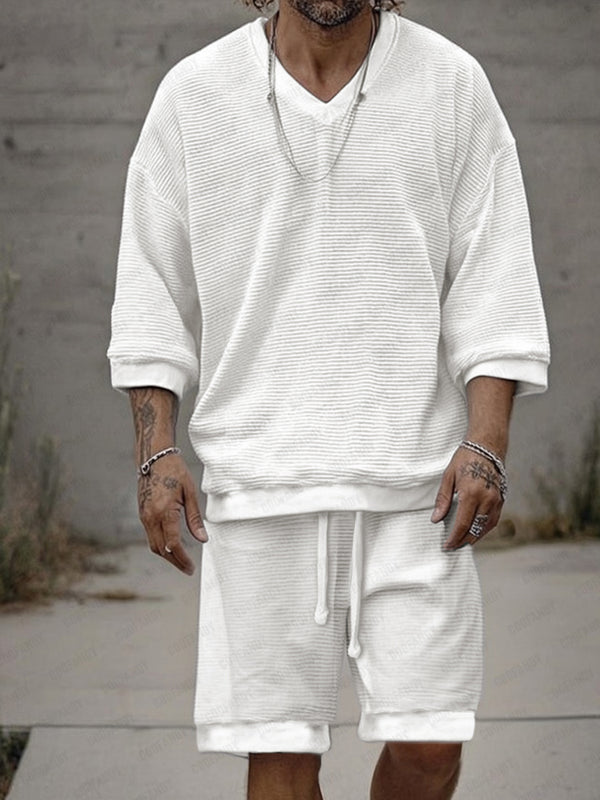 Daily Casual Textured 2-Piece Set