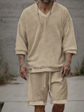 Daily Casual Textured 2-Piece Set