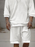 Daily Casual Textured 2-Piece Set