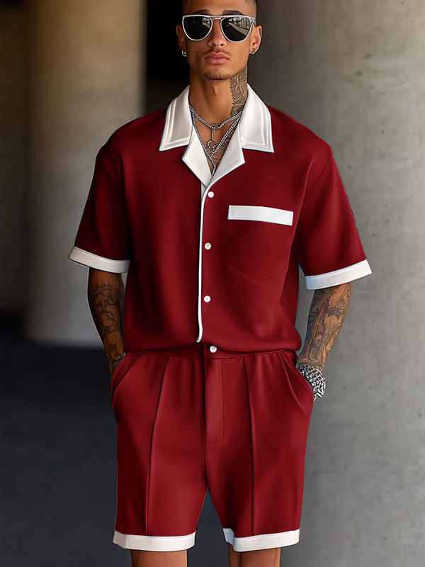 Modern Contrast Color Daily Wear Set