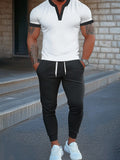 Urban Casual Two-Tone Matching Set