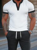 Urban Casual Two-Tone Matching Set