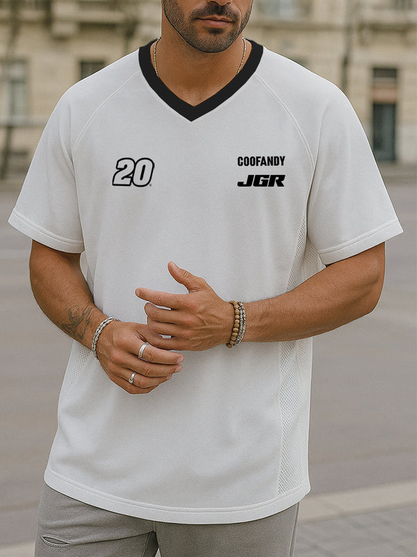 COOFANDY x JGR Breathable Mesh Patchwork T-Shirt
