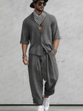 Loose Fit Comfort Shirt Harem Pants Set