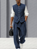 Urban Casual Thin Suit Vest and Pants Set