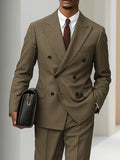 Stylish Gentlemen Double-Breasted Suit Set