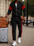 Casual Sporty Stripe 2-Piece Set