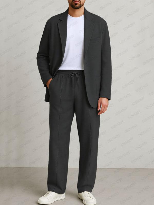 Casual Comfy 2-Piece Suit Set