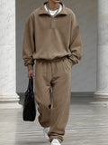 Casual Unrestricted Sweatshirt Pants Set