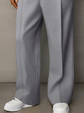 Casual Refined Button Detail Suit Pants
