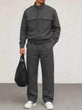 Modern Utility Cargo Jacket Pants Set