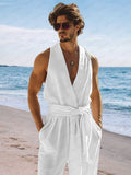 Effortless Elegance 100% Cotton Jumpsuit Jumpsuit coofandy