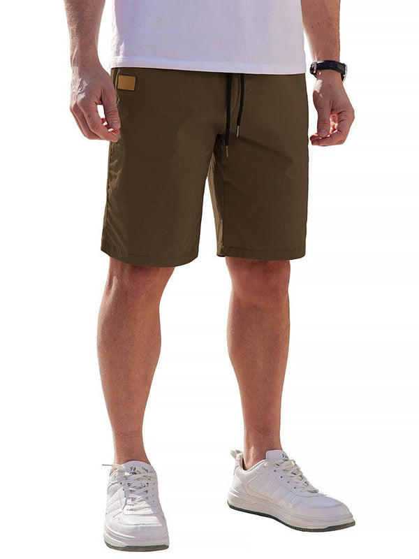 Classic Leisure Stretchy Shorts (US Only) Shorts coofandy Brown 32