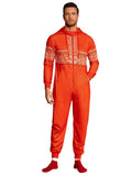 Casual Full Zip Hooded Jumpsuit (US Only) Jumpsuit coofandy Red Christmas S