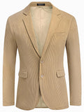 Leisure Corduroy Blazer Jacket (US Only) Blazer coofandy Khaki S