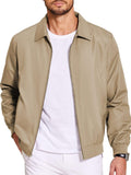 Casual Windproof Bomber Jacket (US Only) Jackets coofandy Khaki S