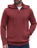 Casual Turtleneck Knit Hoodie (US Only) Hoodies coofandy