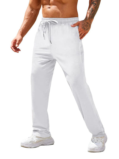 Casual Ultra-Soft Jogger Pants (US Local) Pants coofandy White S 