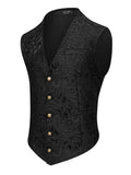Luxury Paisley Tuxedo Vest (US Only) Vest coofandy Black S