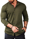 Casual Wrinkle Free Button Shirt (US Only) Shirts coofandy Army Green S