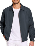 Casual Windproof Bomber Jacket (US Only) Jackets coofandy Navy Blue S