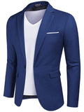 Casual Classic Suit Jacket (US Local) Blazer coofandy Navy Blue S
