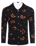 Shawl Collar Knit Cardigans Button Down Sweater (US Only) Sweaters VANGOS Yellow Pumpkin S