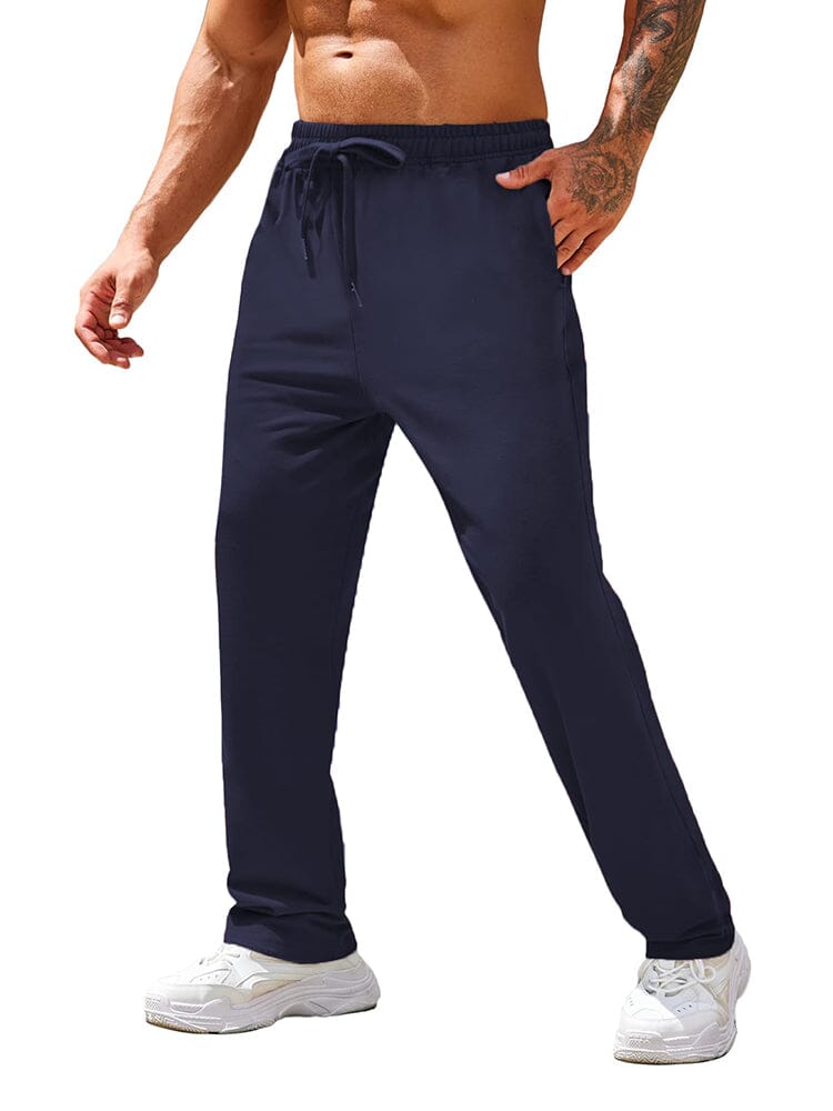 Casual Ultra-Soft Jogger Pants (US Local) Pants coofandy Navy Blue S 